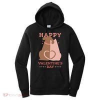 Happy Valentines Day Dog Tail Heart Women's Hoodie thumb 0