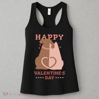 Happy Valentines Day Dog Tail Heart Women's Tank Top thumb 3