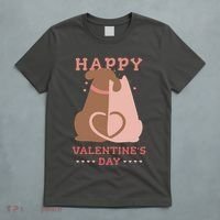 Happy Valentines Day Dog Tail Heart T-Shirt thumb 5