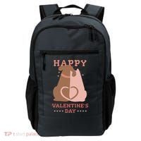 Happy Valentines Day Dog Tail Heart Backpack thumb 0
