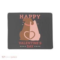 Happy Valentines Day Dog Tail Heart Mousepad thumb 0