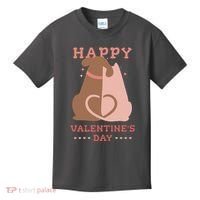 Happy Valentines Day Dog Tail Heart Kids T-Shirt thumb 0
