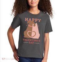 Happy Valentines Day Dog Tail Heart Kids T-Shirt thumb 2