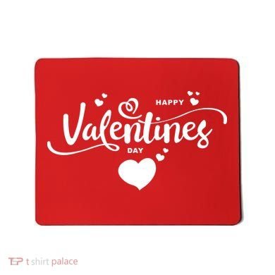 Happy Valentines Day Cute Romantic Mousepad