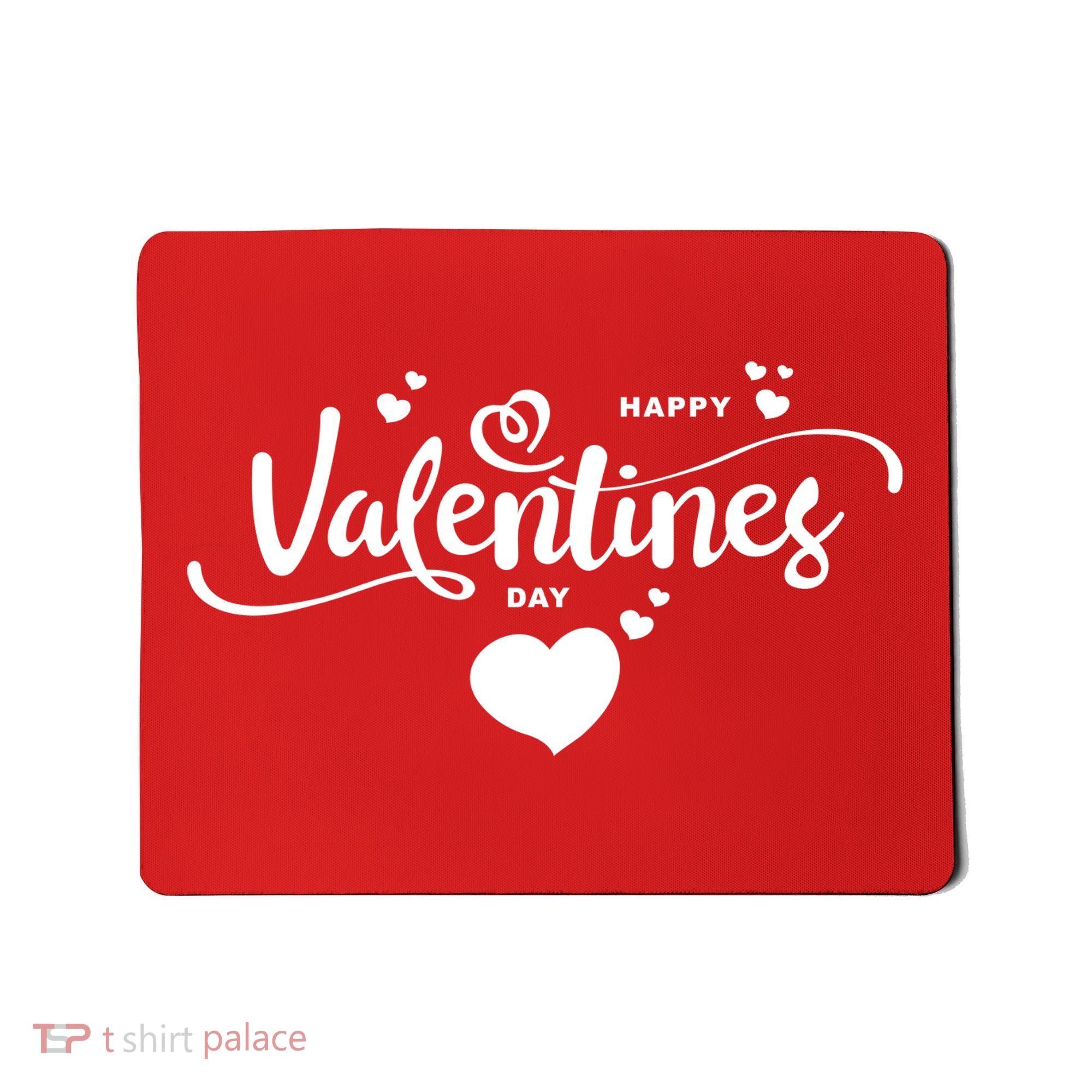 Happy Valentines Day Cute Romantic Mousepad