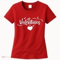 Happy Valentines Day Cute Romantic Women's T-Shirt thumb 0