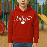 Happy Valentines Day Cute Romantic Kids Hoodie thumb 2
