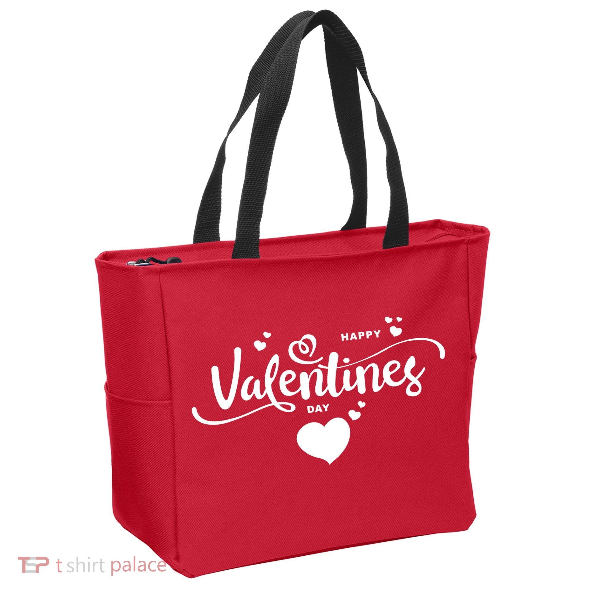 Happy Valentines Day Cute Romantic Tote Bag