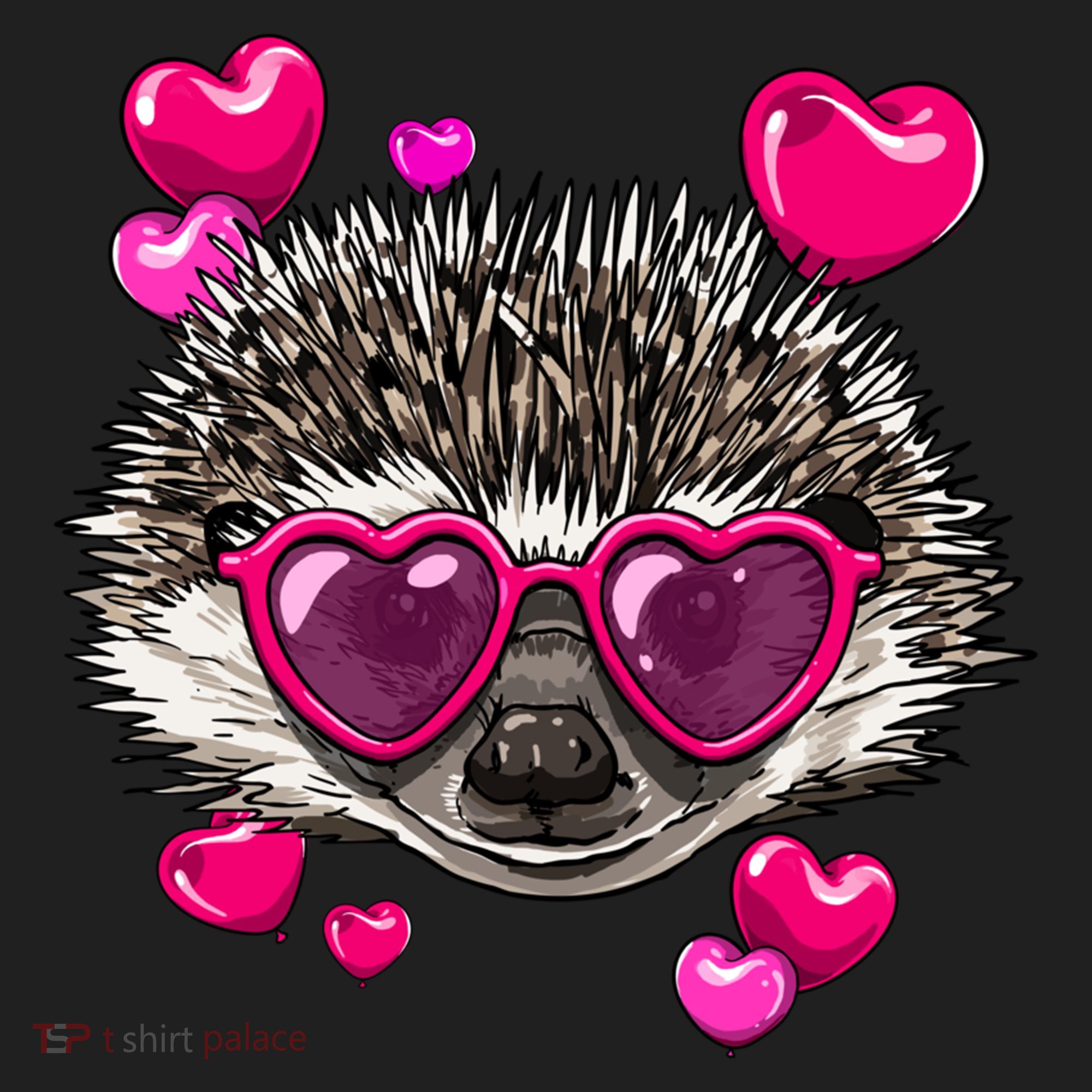 Hedgehog Valentines Day Heart Love Couples Hedgehog Lover Cool Gift Beanie