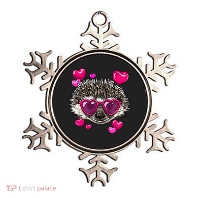 Hedgehog Valentines Day Heart Love Couples Hedgehog Lover Cool Gift Ornament