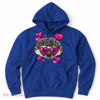 Hedgehog Valentines Day Heart Love Couples Hedgehog Lover Cool Gift Hoodie
