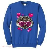 Hedgehog Valentines Day Heart Love Couples Hedgehog Lover Cool Gift Sweatshirt thumb 0