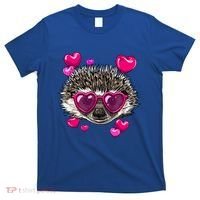 Hedgehog Valentines Day Heart Love Couples Hedgehog Lover Cool Gift T-Shirt thumb 0