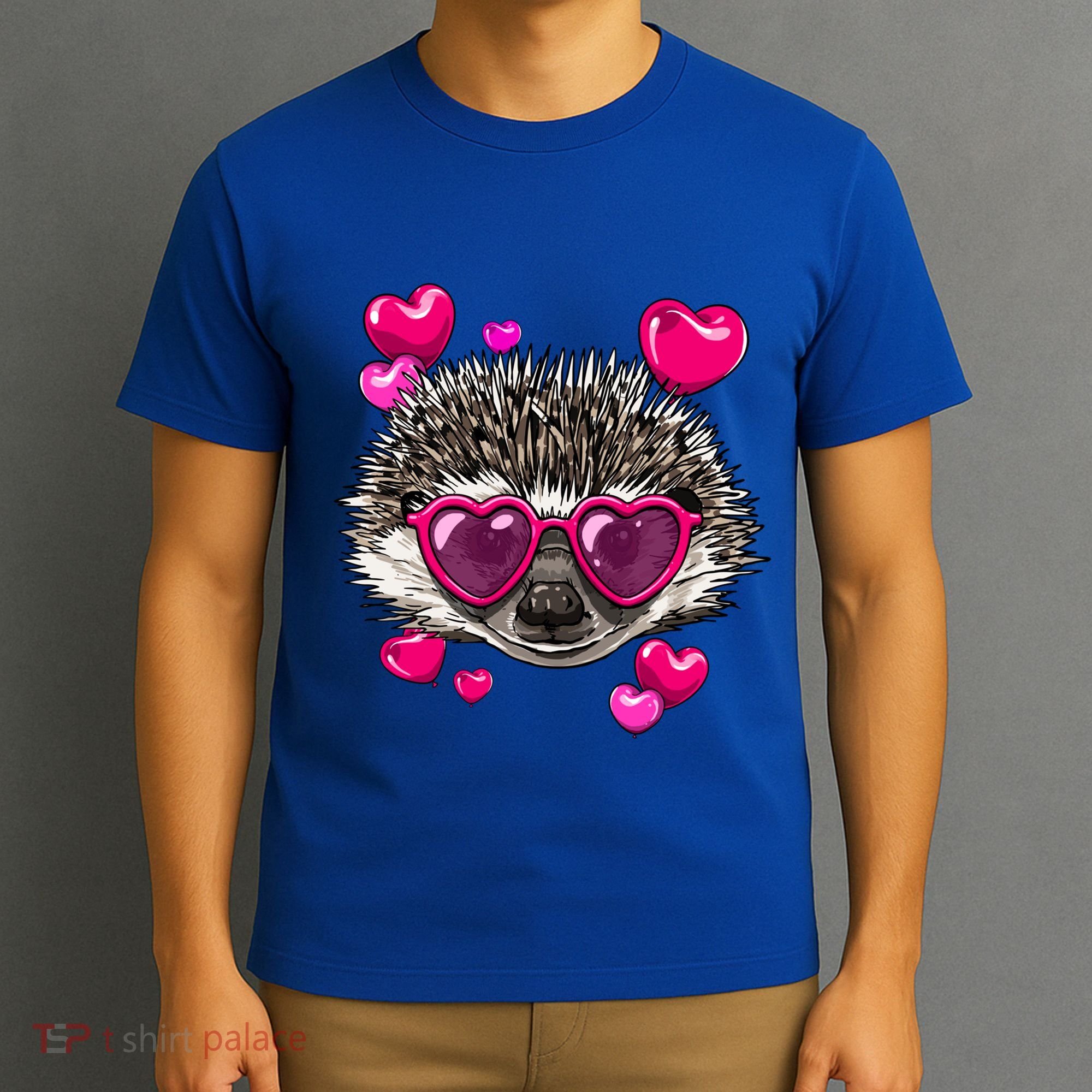 Hedgehog Valentines Day Heart Love Couples Hedgehog Lover Cool Gift T-Shirt