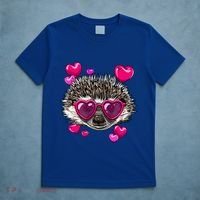Hedgehog Valentines Day Heart Love Couples Hedgehog Lover Cool Gift T-Shirt thumb 5