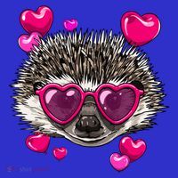 Hedgehog Valentines Day Heart Love Couples Hedgehog Lover Cool Gift Polo thumb 2