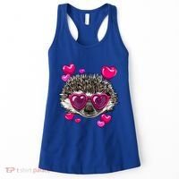 Hedgehog Valentines Day Heart Love Couples Hedgehog Lover Cool Gift Women's Tank Top thumb 0