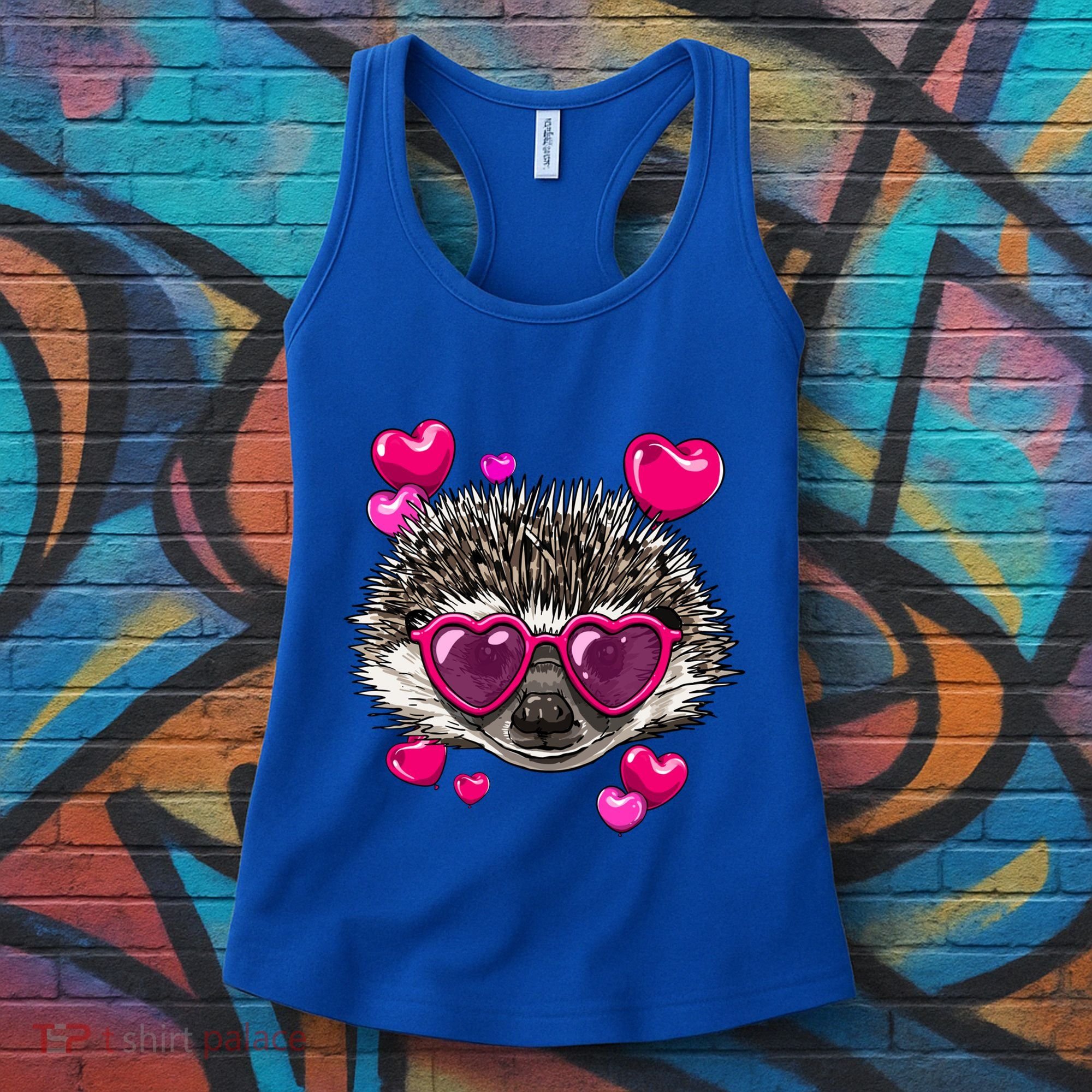 Hedgehog Valentines Day Heart Love Couples Hedgehog Lover Cool Gift Women's Tank Top