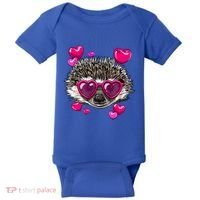 Hedgehog Valentines Day Heart Love Couples Hedgehog Lover Cool Gift Baby Bodysuit thumb 0