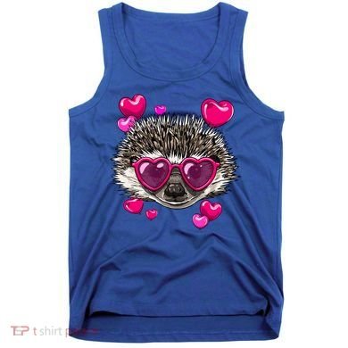 Hedgehog Valentines Day Heart Love Couples Hedgehog Lover Cool Gift Tank Top