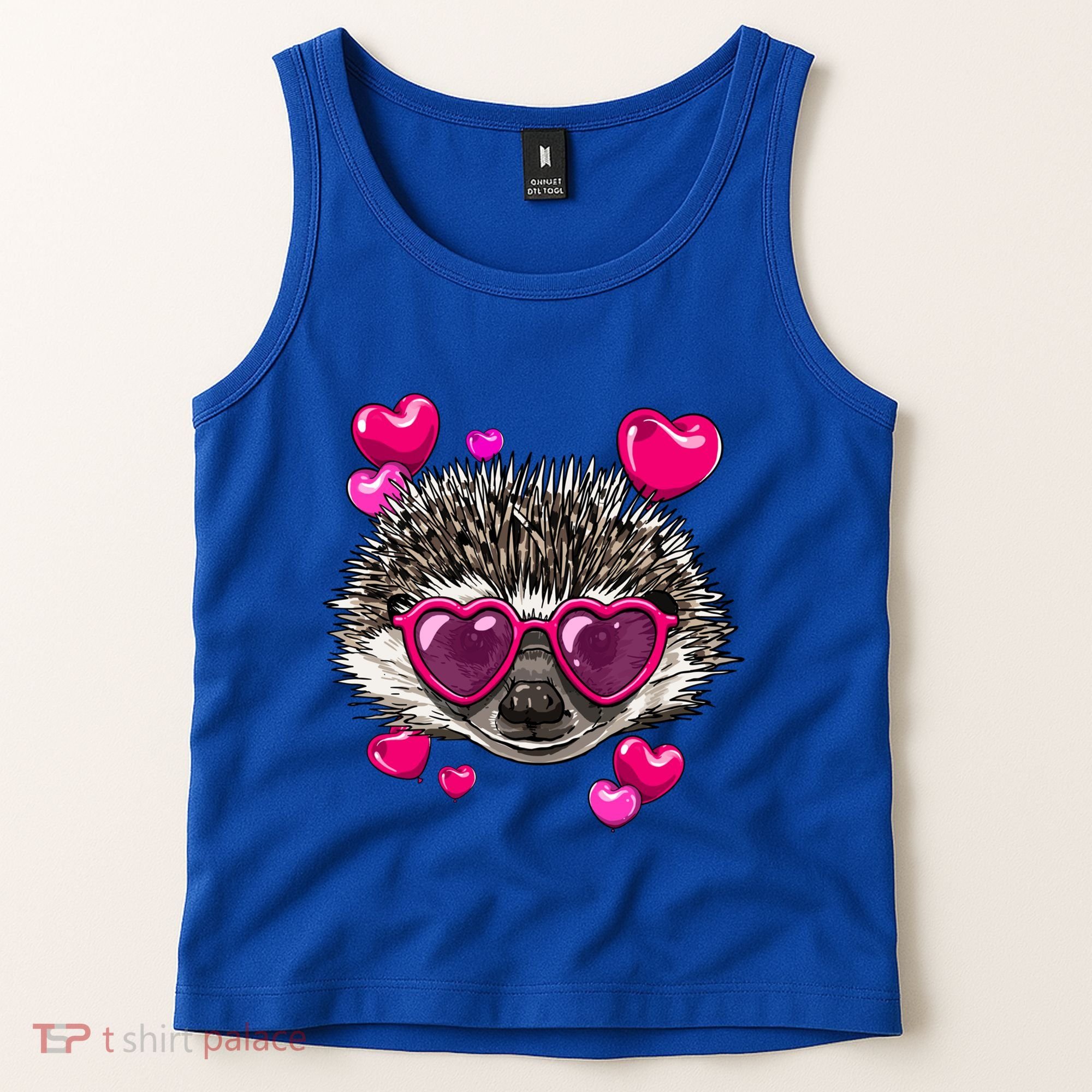 Hedgehog Valentines Day Heart Love Couples Hedgehog Lover Cool Gift Tank Top