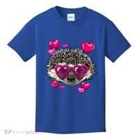 Hedgehog Valentines Day Heart Love Couples Hedgehog Lover Cool Gift Kids T-Shirt thumb 0