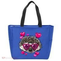Hedgehog Valentines Day Heart Love Couples Hedgehog Lover Cool Gift Tote Bag thumb 0