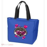 Hedgehog Valentines Day Heart Love Couples Hedgehog Lover Cool Gift Tote Bag thumb 3