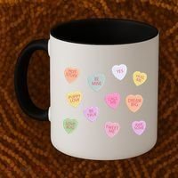 Happy Valentines Day Candy Conversation Hearts Great Gift Great Gift Coffee Mug thumb 2
