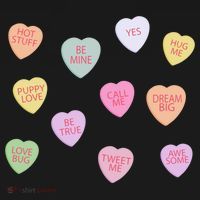 Happy Valentines Day Candy Conversation Hearts Great Gift Great Gift Women's Hoodie thumb 2