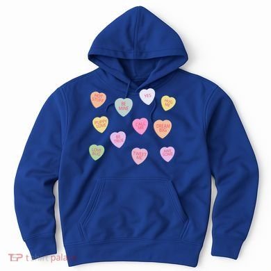 Happy Valentines Day Candy Conversation Hearts Great Gift Great Gift Hoodie