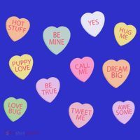 Happy Valentines Day Candy Conversation Hearts Great Gift Great Gift Sweatshirt thumb 3