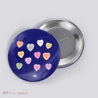 Happy Valentines Day Candy Conversation Hearts Great Gift Great Gift Button thumb 0