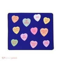Happy Valentines Day Candy Conversation Hearts Great Gift Great Gift Mousepad thumb 0