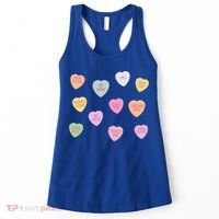 Happy Valentines Day Candy Conversation Hearts Great Gift Great Gift Women's Tank Top thumb 0