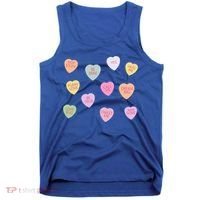 Happy Valentines Day Candy Conversation Hearts Great Gift Great Gift Tank Top thumb 0