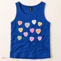 Happy Valentines Day Candy Conversation Hearts Great Gift Great Gift Tank Top thumb 2