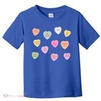 Happy Valentines Day Candy Conversation Hearts Great Gift Great Gift Toddler T-Shirt thumb 0