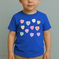 Happy Valentines Day Candy Conversation Hearts Great Gift Great Gift Toddler T-Shirt thumb 2