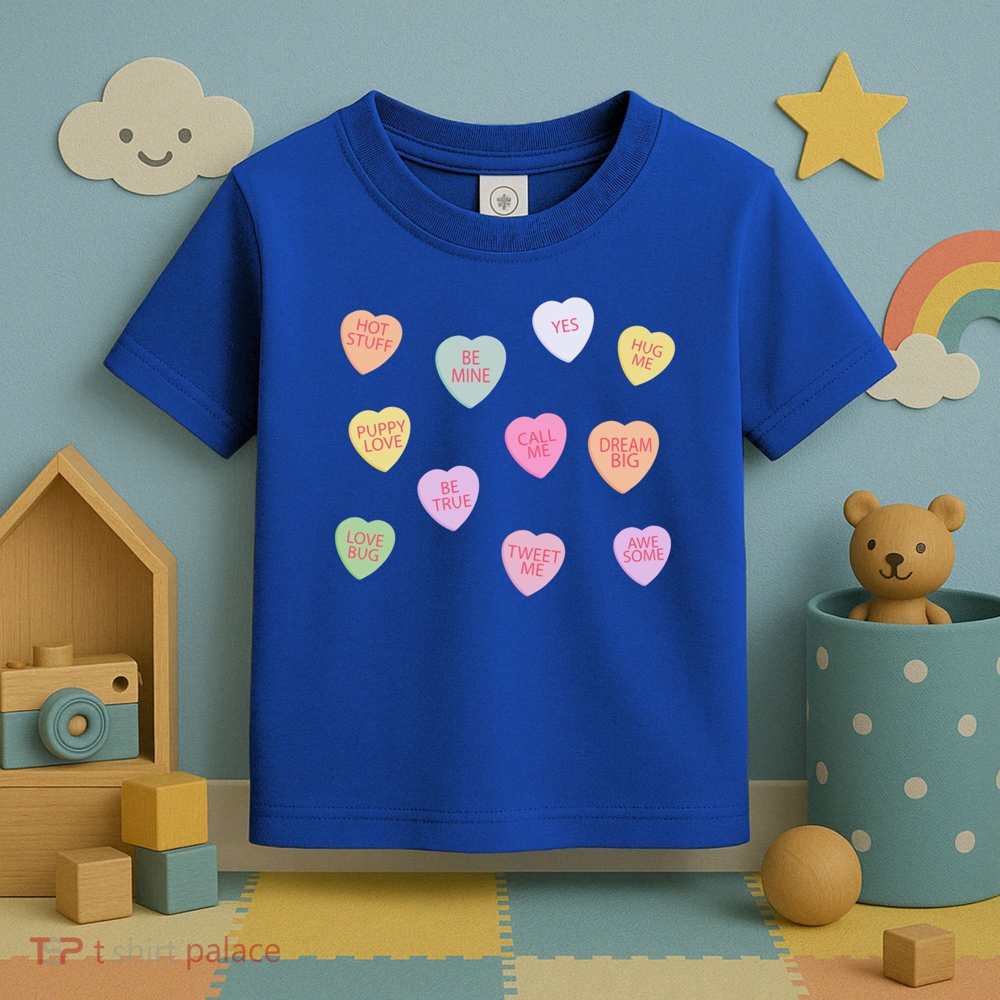 Happy Valentines Day Candy Conversation Hearts Great Gift Great Gift Toddler T-Shirt