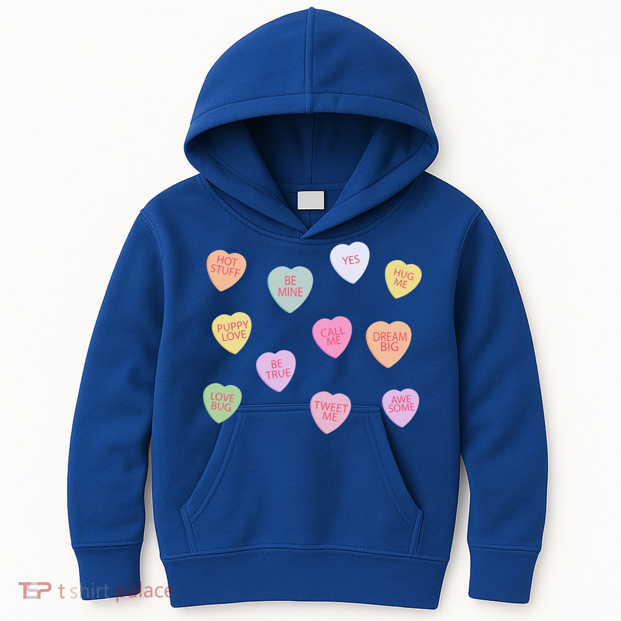 Happy Valentines Day Candy Conversation Hearts Great Gift Great Gift Kids Hoodie