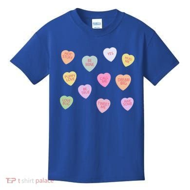 Happy Valentines Day Candy Conversation Hearts Great Gift Great Gift Kids T-Shirt
