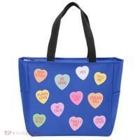 Happy Valentines Day Candy Conversation Hearts Great Gift Great Gift Tote Bag thumb 0