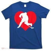 Hockey Valentine Day Funny Gift For Hockey Lover Gifts T-Shirt thumb 0