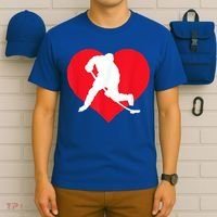 Hockey Valentine Day Funny Gift For Hockey Lover Gifts T-Shirt thumb 6