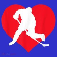 Hockey Valentine Day Funny Gift For Hockey Lover Gifts T-Shirt thumb 7