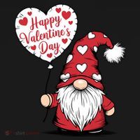 Happy ValentineS Day Cute Gnome Bucket Hat thumb 4