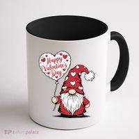 Happy ValentineS Day Cute Gnome Coffee Mug thumb 1