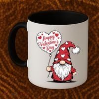 Happy ValentineS Day Cute Gnome Coffee Mug thumb 2