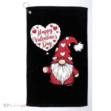 Happy ValentineS Day Cute Gnome Golf Towel